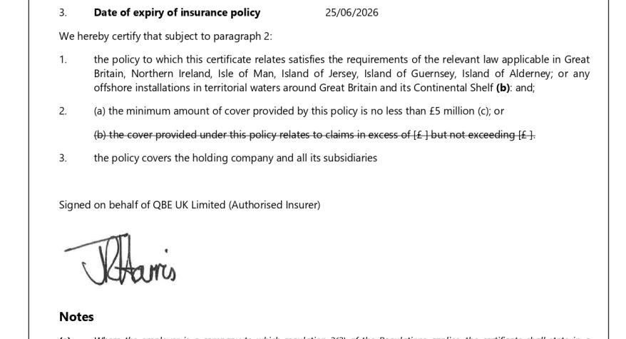 Employers Liability Insurance